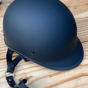 BFR polo style motorcycle half helmet. Never worn, never dropped.